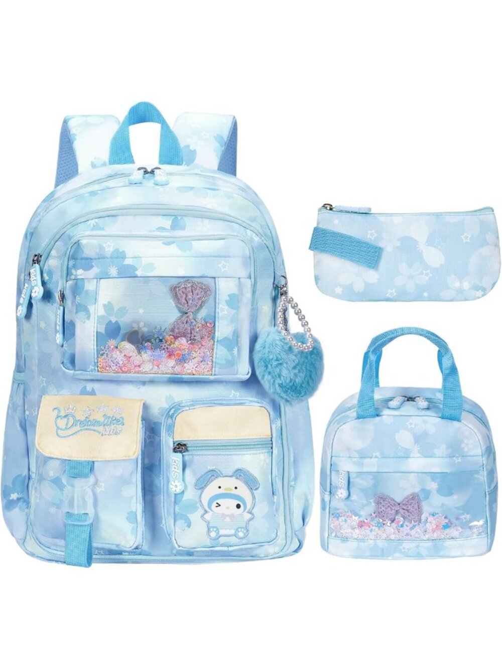 Kawaii Kids Backpack for Girls - Cute Cartoon School Bag for Elementary & Middle